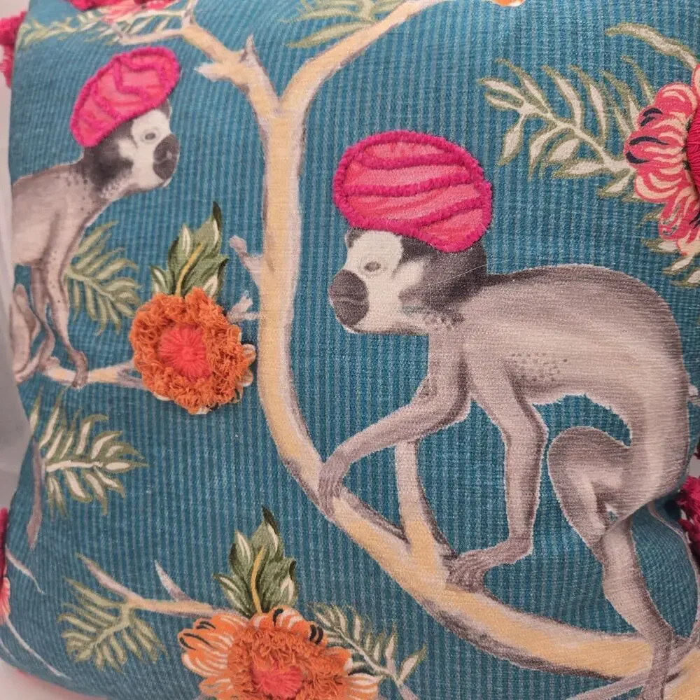 Tree Monkey Accent Pillow 19